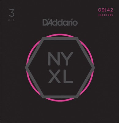 Daddario NYXL Guitar Strings (09-42) 3-Pak