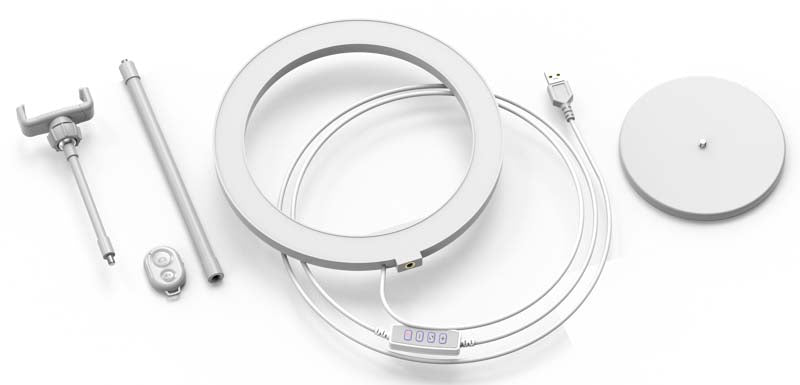 Digipower Mi Historia 10" Anillo de Luz de Escritorio con Control Remoto