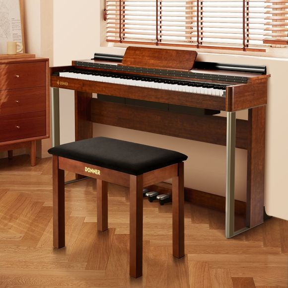 Donner Bench banqueta para piano marrón