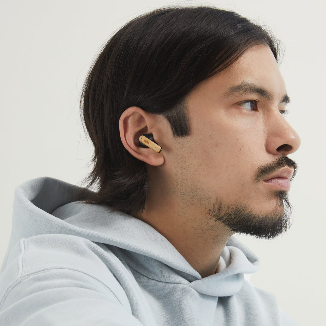 Marley Little Bird True Wireless Earphones, Black