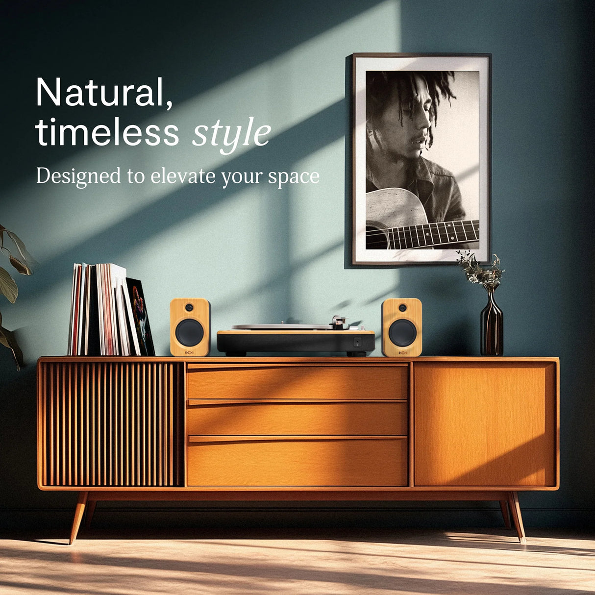 Casa de Marley Stir It Up Bluetooth Tocadiscos (Negro)