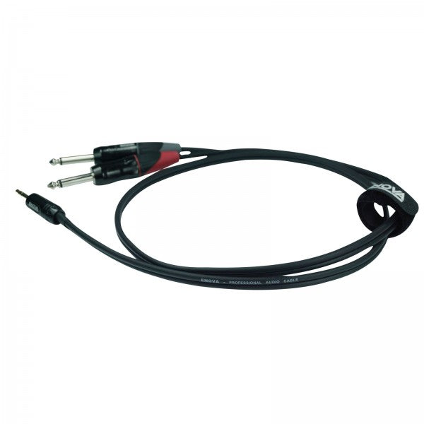 Enova minijack adapter kabel minijack til 2 x jack 4 meter