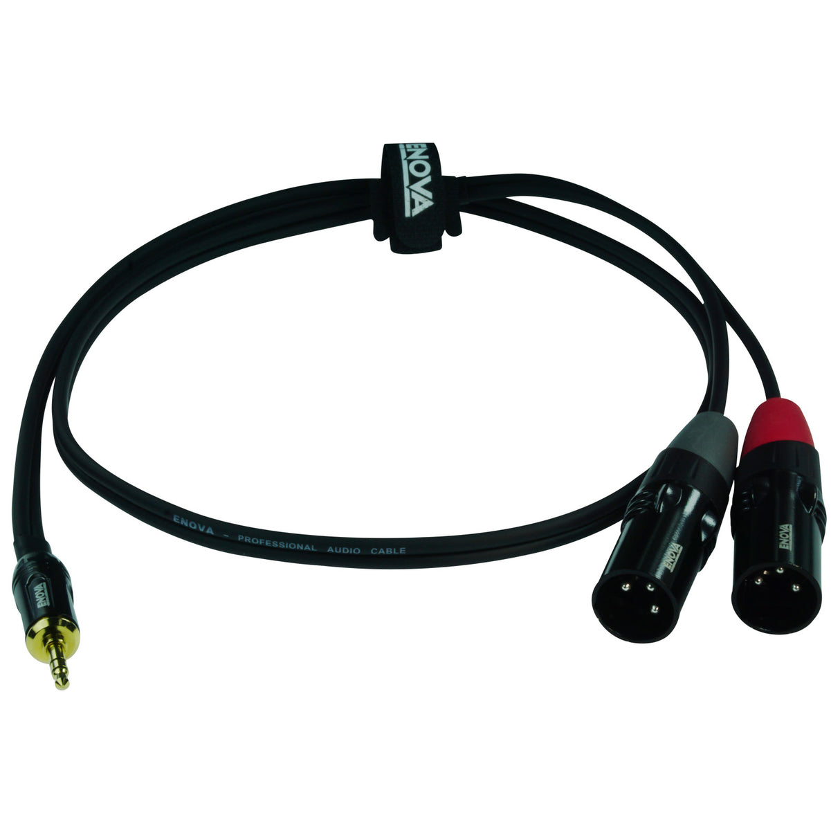 Enova adapter kabel MiniJack > 2 x XLR han, 3 meter