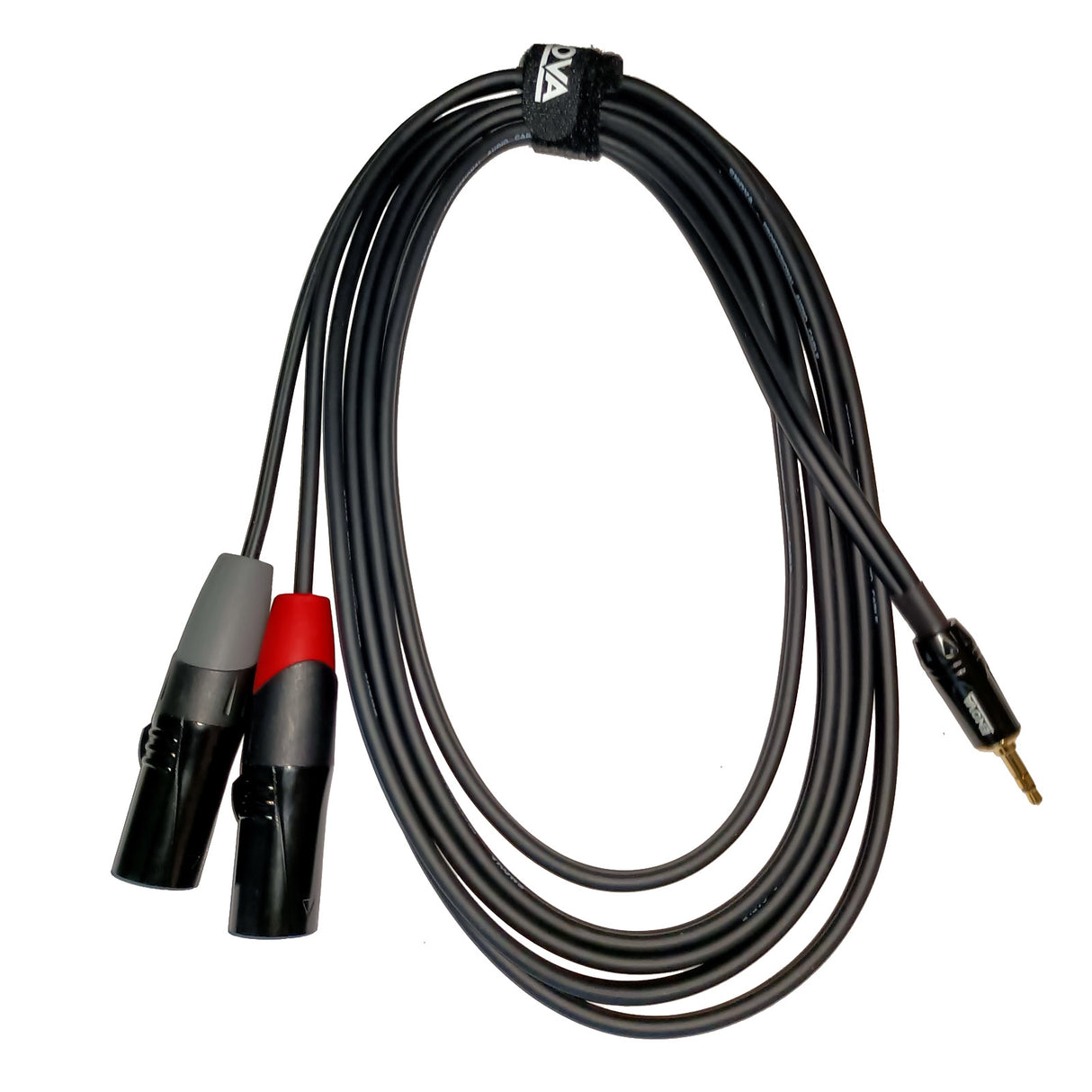 Enova adapter kabel MiniJack > 2 x XLR han, 3 meter