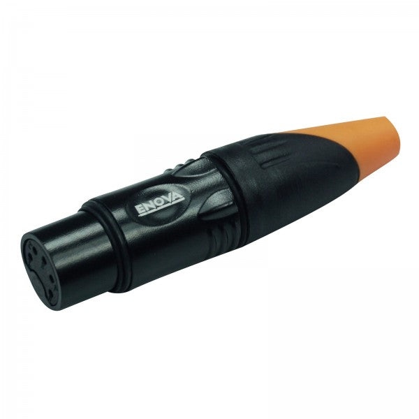 Enova conector de cable XLR hembra de 5 polos, negro IP67 Outdoor