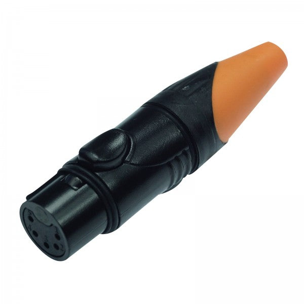 Enova conector de cable XLR hembra de 5 polos, negro IP67 Outdoor