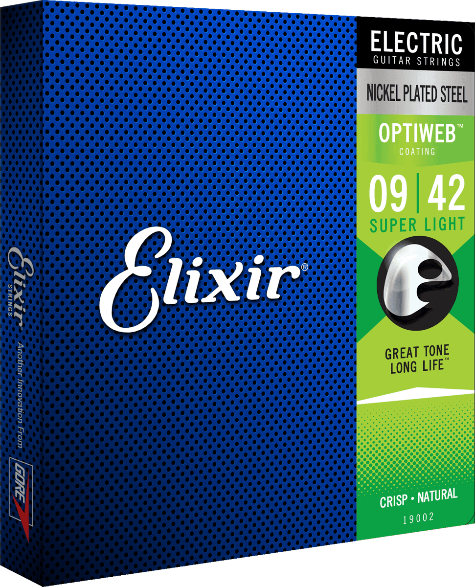 Elixir Optiweb Cuerdas de Guitarra (Super Light, 09-42)