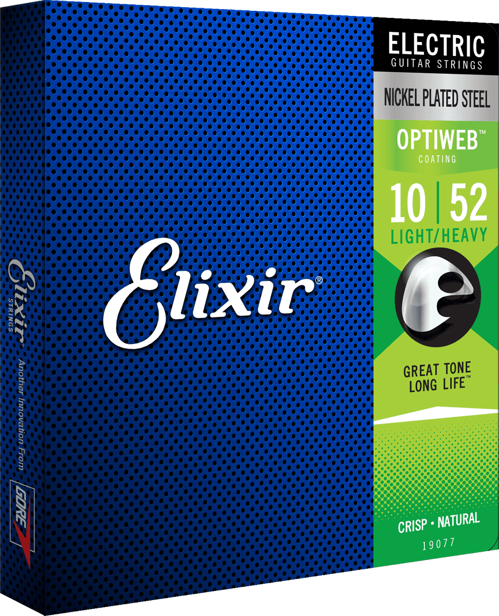 Elixir Optiweb Cuerdas de Guitarra (Light/Heavy, 10-52)