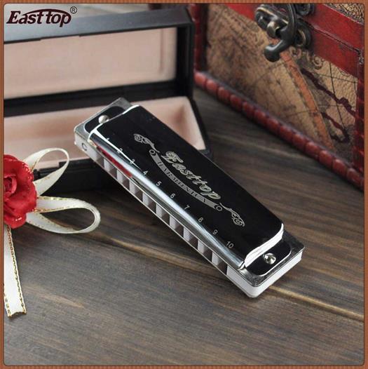 Easttop T008 Blues Harp Armónica (F, Plateado)
