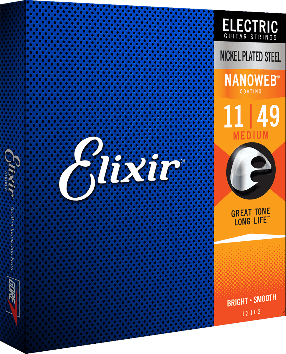 Elixir Nanoweb Cuerdas de Guitarra (Medium, 11-49)