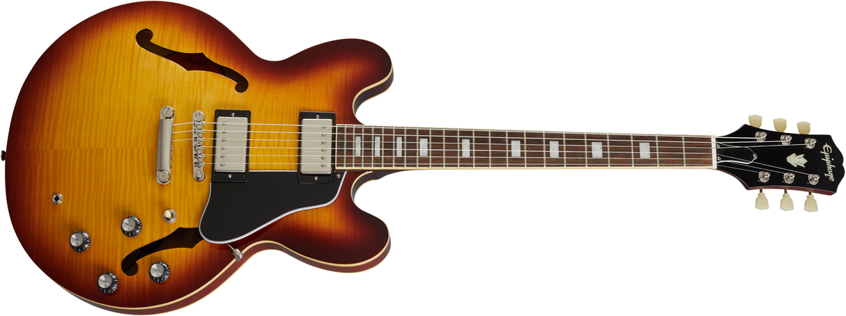Epiphone ES-335 Figured Electric Guitar (Raspberry Tea Burst)