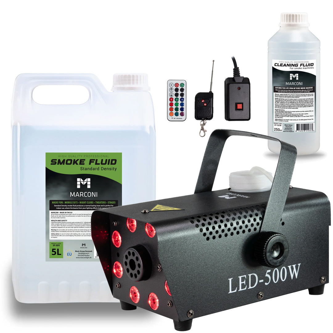 Marconi Full RGB Máquina de niebla (500 W, Negro) Paquete