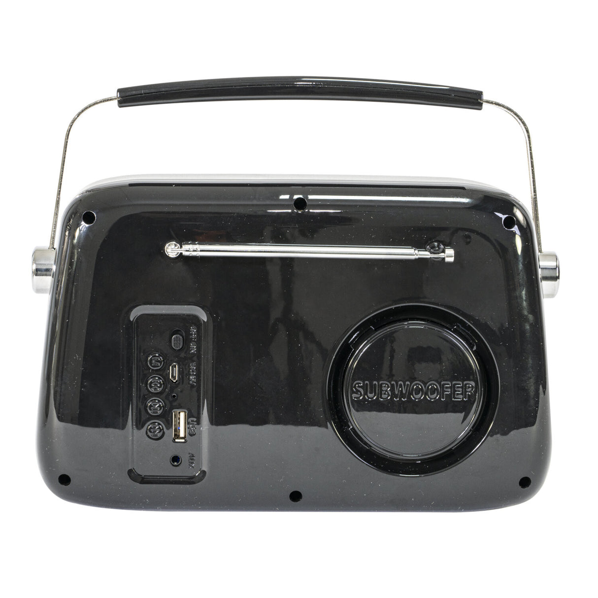 Madison Retro Radio con Bluetooth y FM (Negro)