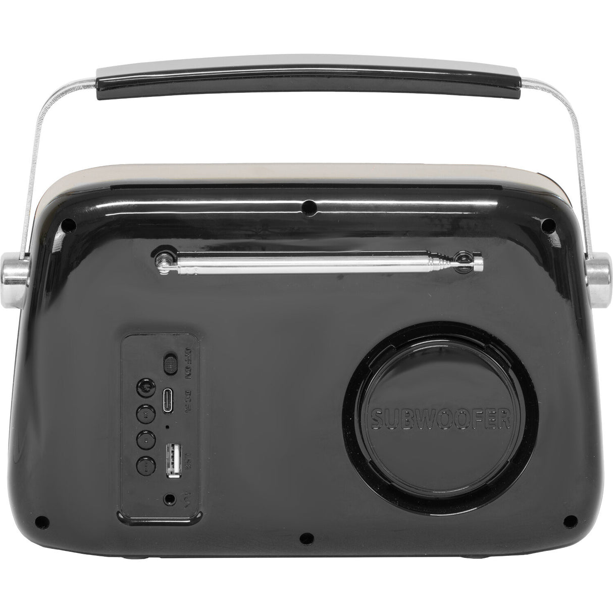 Madison Retro Radio con Bluetooth, FM y DAB (Negro)