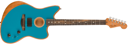 Fender American Acoustasonic Jazzmaster Guitarra eléctrica (Ocean Turquoise)