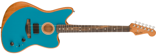 Fender American Acoustasonic Jazzmaster Guitarra eléctrica (Ocean Turquoise)