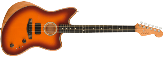 Fender American Acoustasonic Jazzmaster Guitarra eléctrica (Tobacco Sunburst)