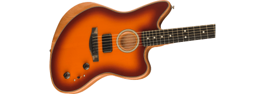 Fender American Acoustasonic Jazzmaster Guitarra eléctrica (Tobacco Sunburst)