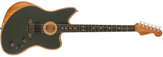 Fender American Acoustasonic Jazzmaster Guitarra eléctrica (Tungsten)