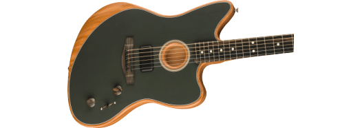 Fender American Acoustasonic Jazzmaster Guitarra eléctrica (Tungsten)