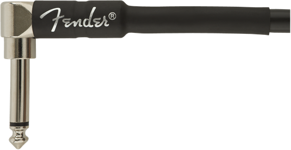 Fender Professional Guitarras Kabel Vinkelstik (Negro, 3m)