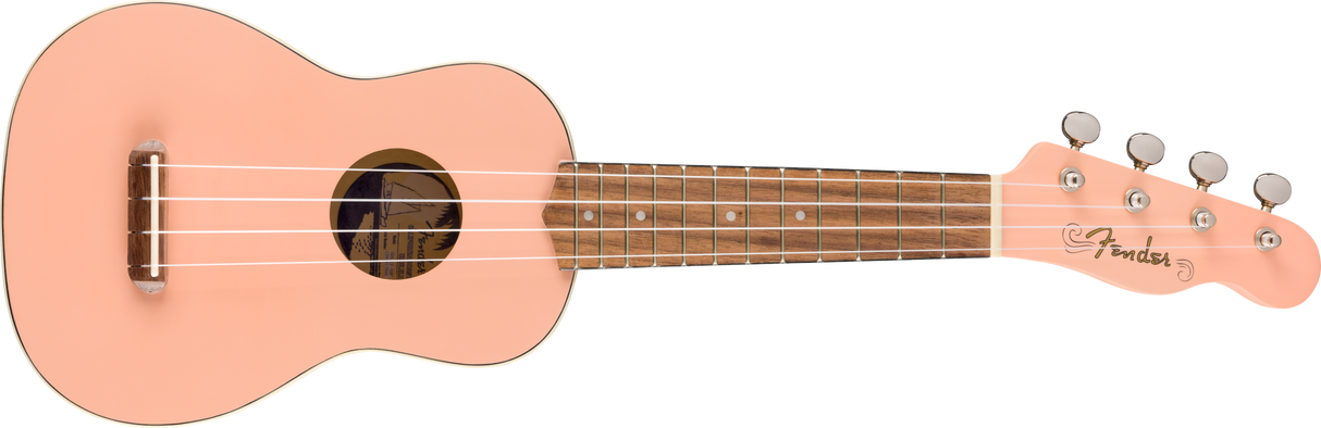 Fender Venice Soprano Ukulele (Shell Pink)