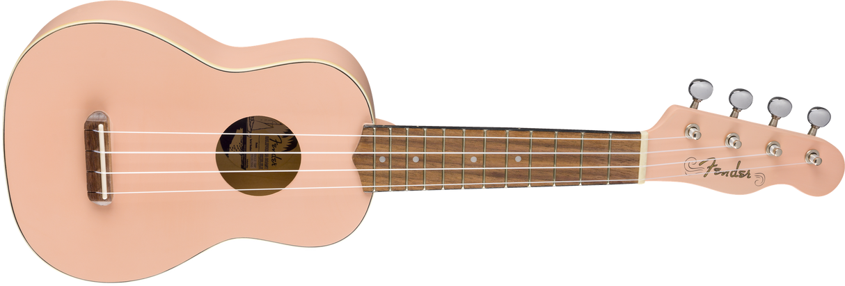 Fender Venice Soprano Ukulele (Shell Pink)
