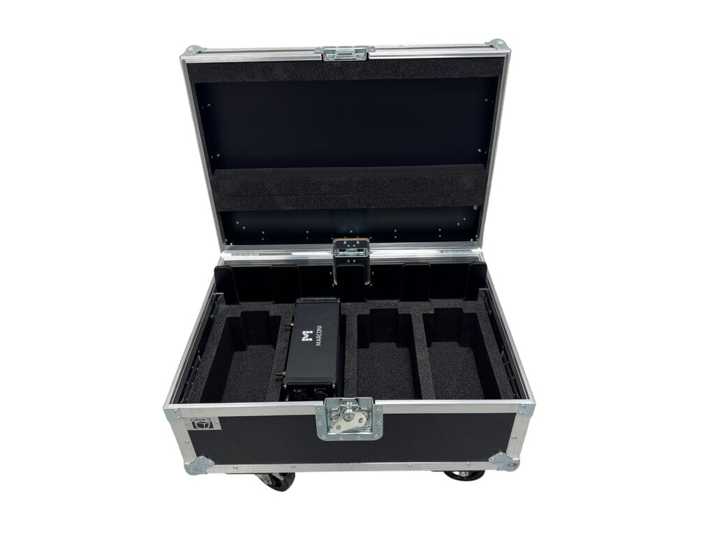 Marconi Flightcase para 4 X lámparas de batería Apollo