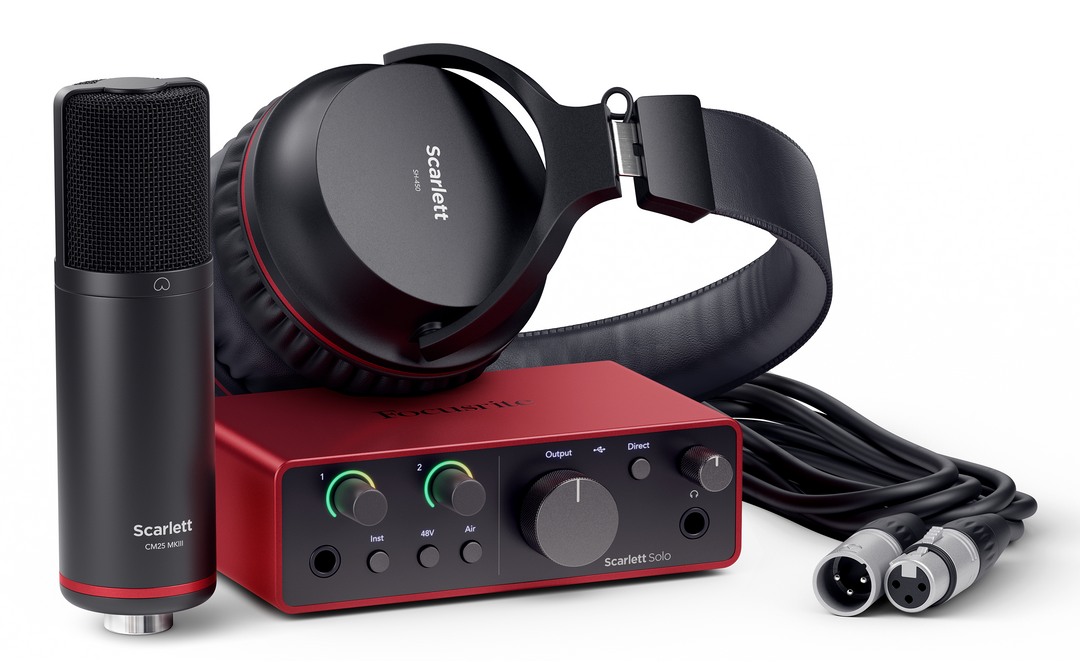 Paquete de Interfaces de Audio Focusrite Scarlett Solo Studio 4th Gen
