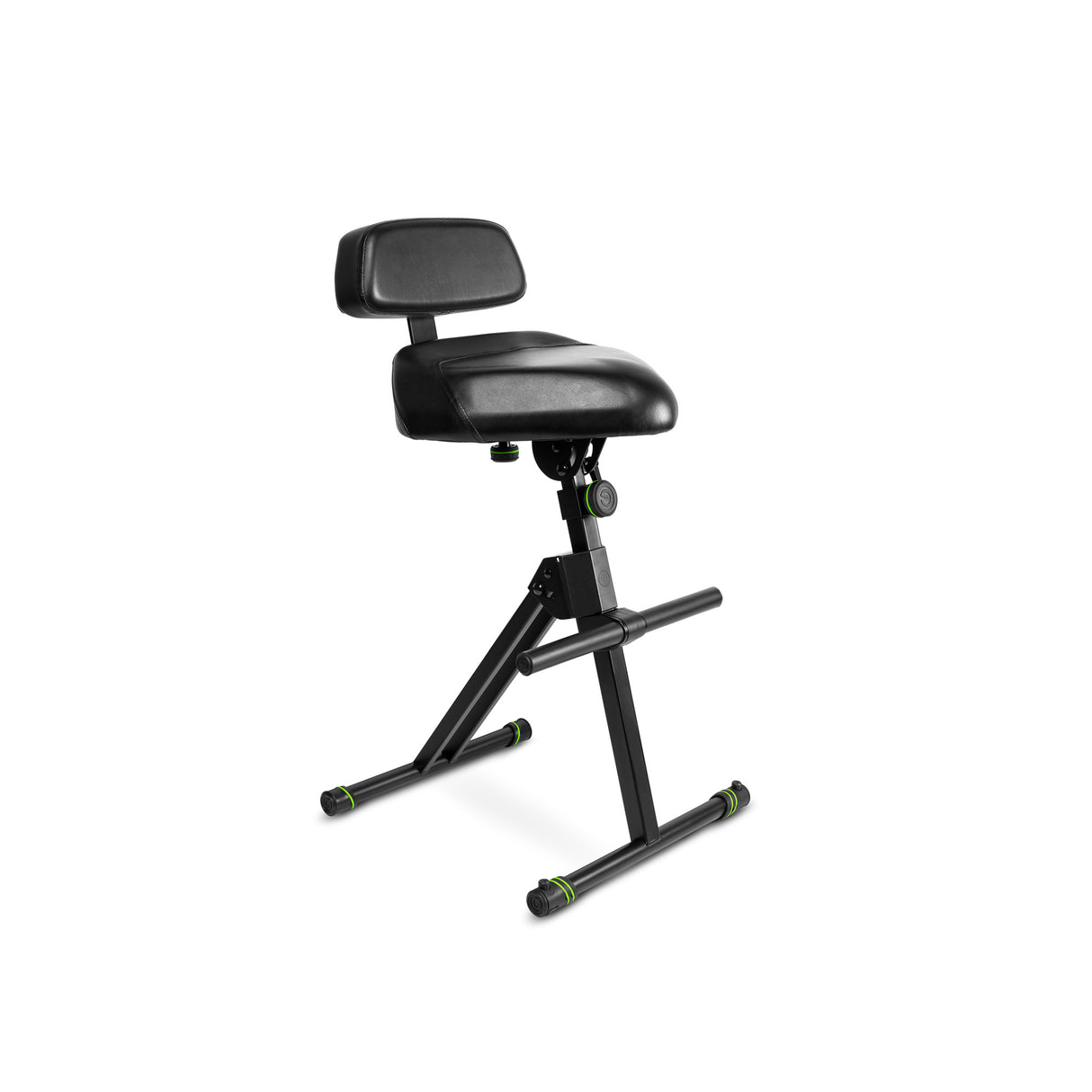 Gravity FM SEAT1 BR - Taburete de altura ajustable con reposapiés y respaldo