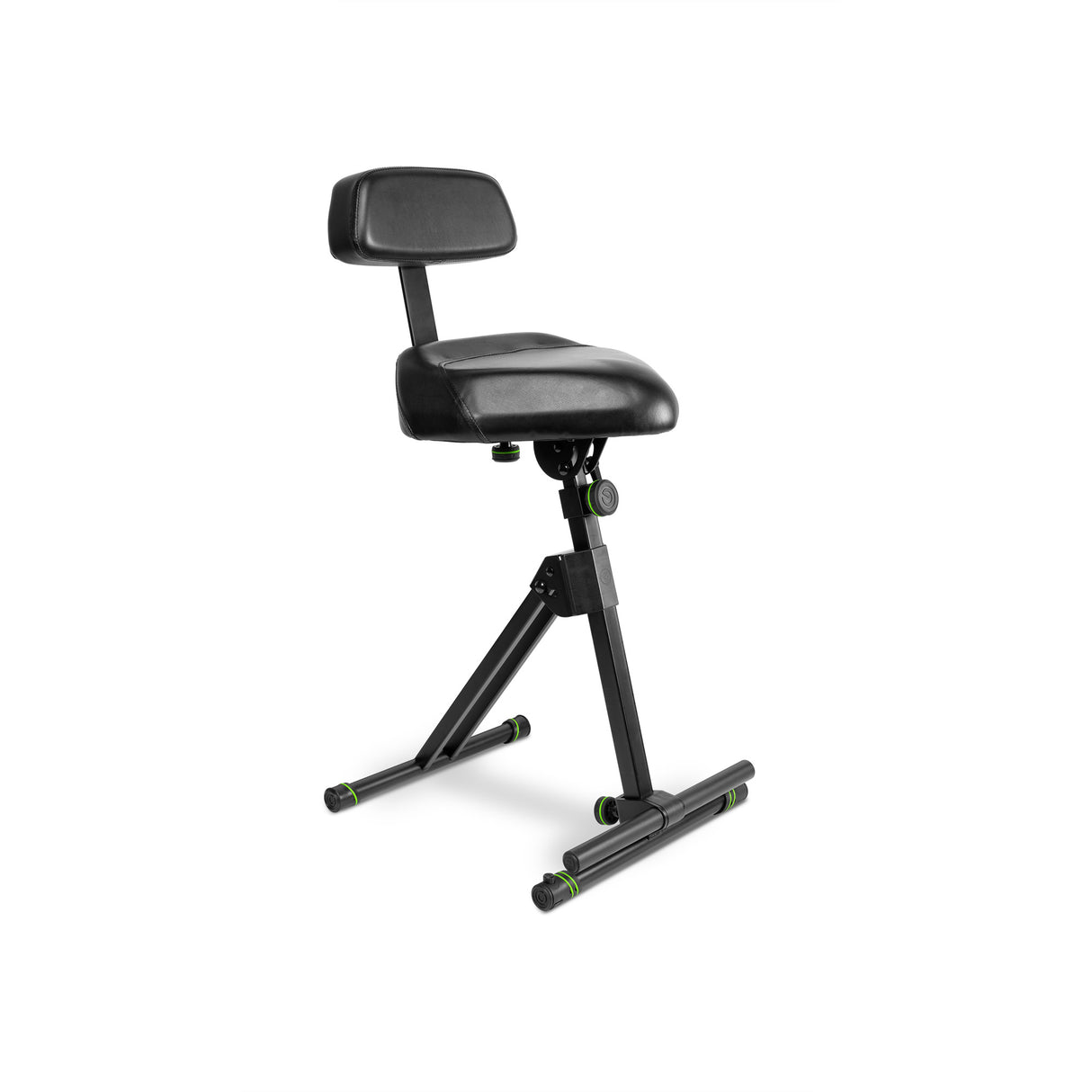 Gravity FM SEAT1 BR - Taburete de altura ajustable con reposapiés y respaldo