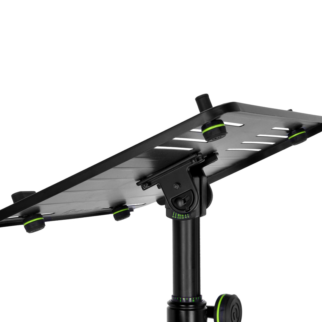 Gravity FT 01 LT T B - Bandeja flexible para portátil para mesa de DJ