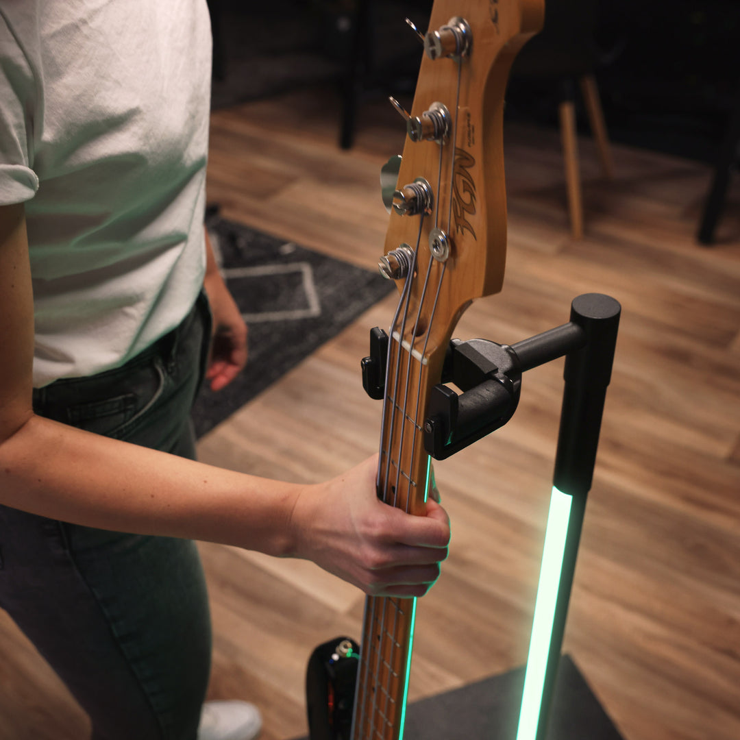 Gravity GS LS 01 NH B - Guitarras GLOW-STAND®, Neckhug