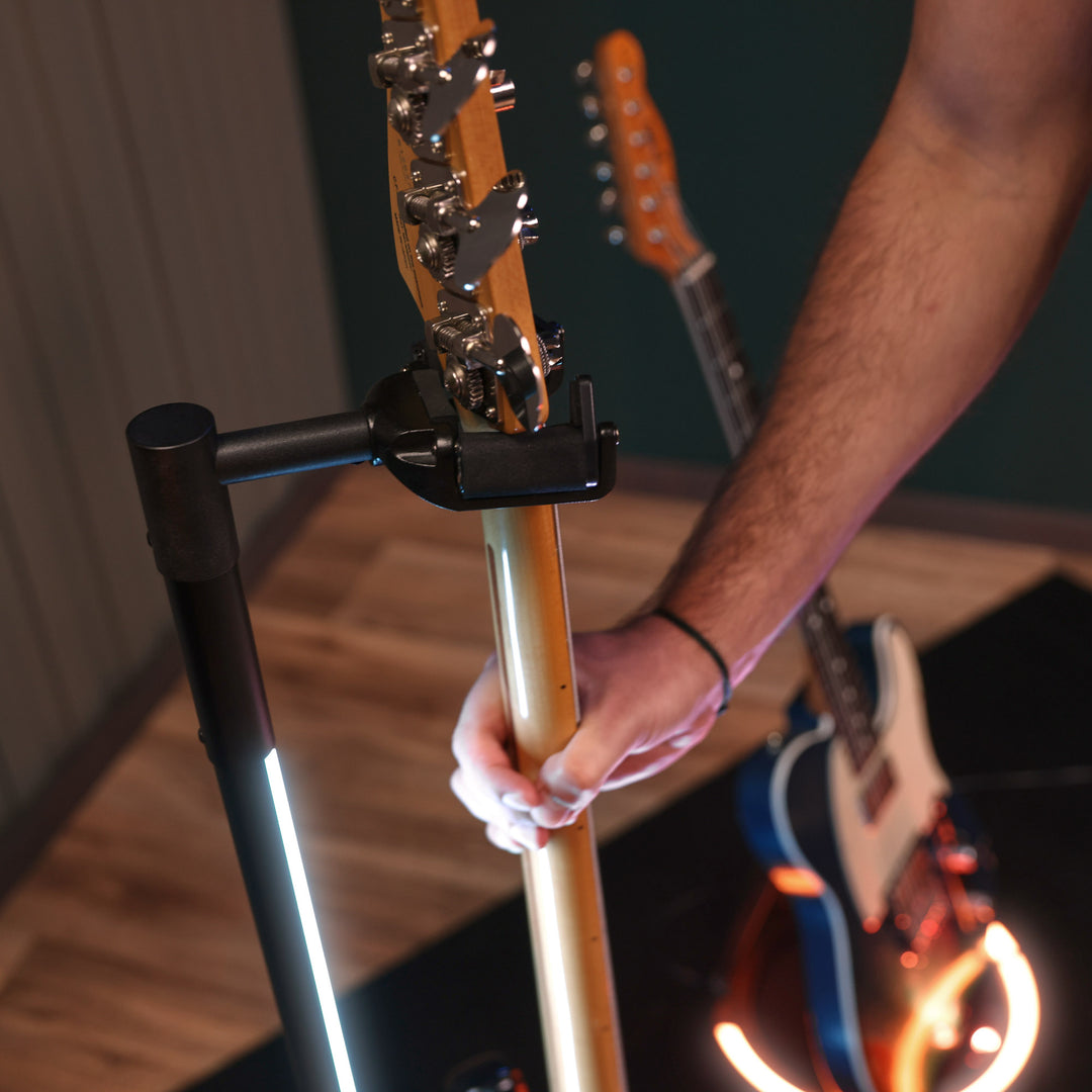 Gravity GS LS 01 NH B - Guitarras GLOW-STAND®, Neckhug