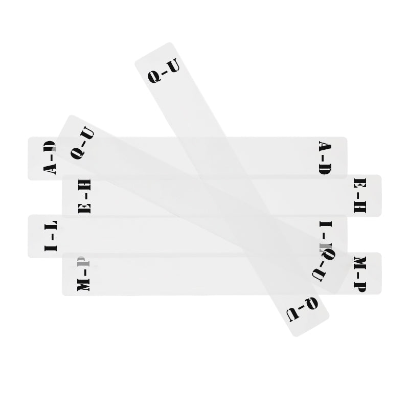 Divisores de acrílico para discos de vinilo (6 unidades) (A-Z)