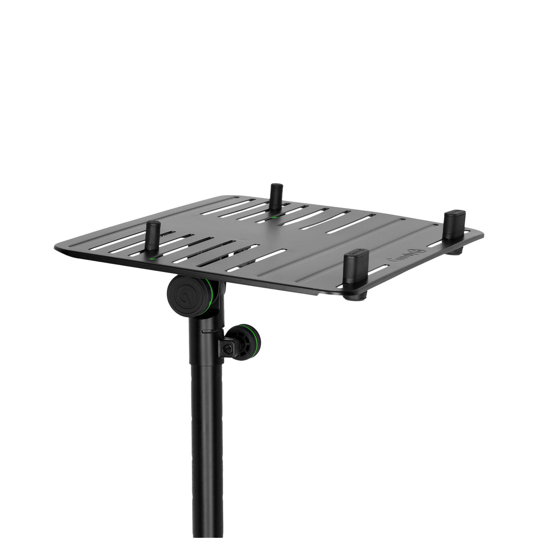 Gravity LTS T 02 B - stand universal para portátil con varillas de sujeción ajustables y base de acero, negro