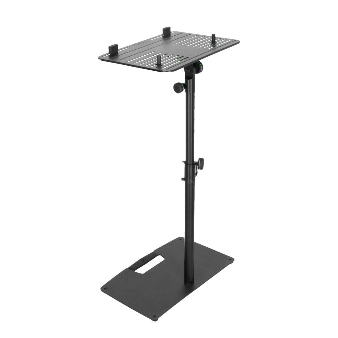 Gravity LTS T 02 B - stand universal para portátil con varillas de sujeción ajustables y base de acero, negro