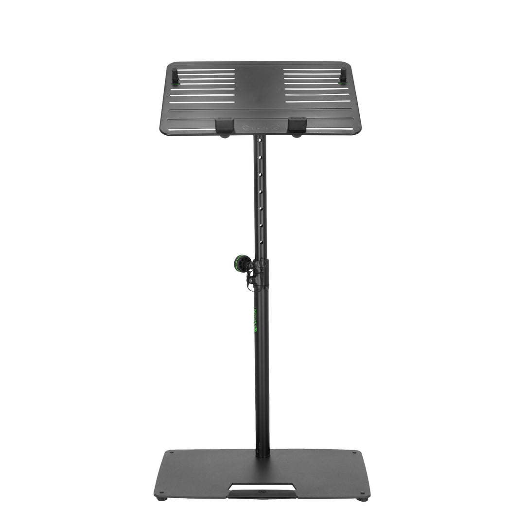 Gravity LTS T 02 B - stand universal para portátil con varillas de sujeción ajustables y base de acero, negro