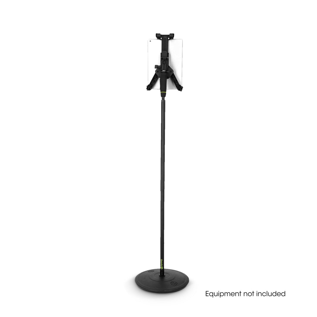 Gravity MA T TH 02 SET 2 - Soporte para tablet para viajeros y pie de micrófono de una mano con base redonda