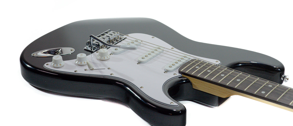 Grooveland ST El-guitar (Sort)