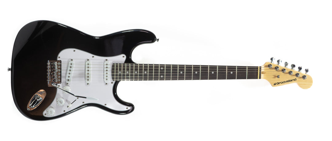 Grooveland ST Guitarra eléctrica (Negro)