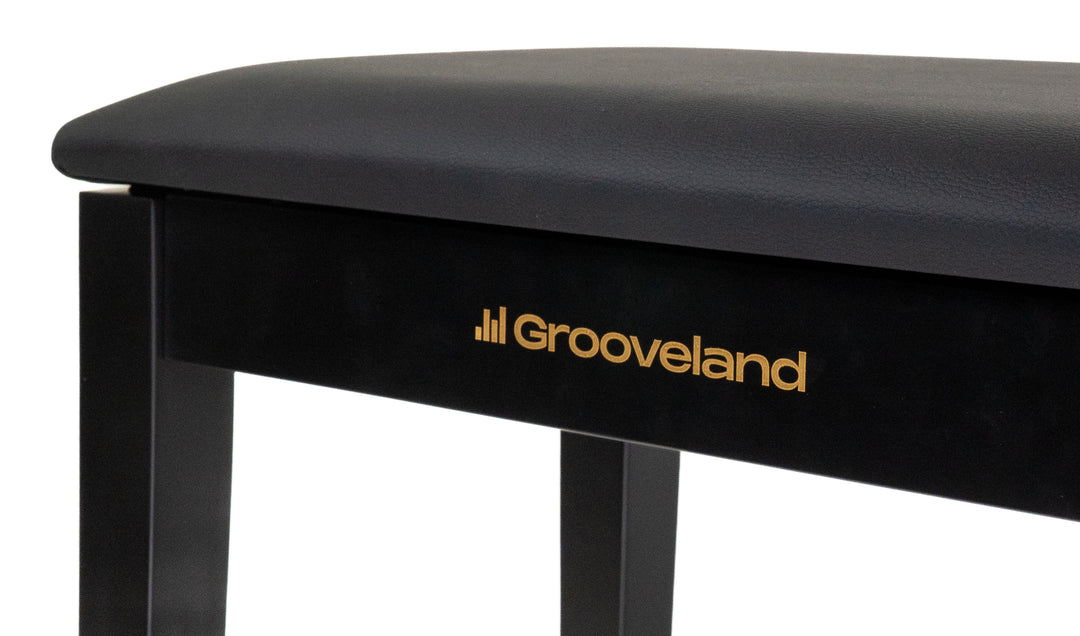 Grooveland KB100 Banco para piano (Negro Mate)