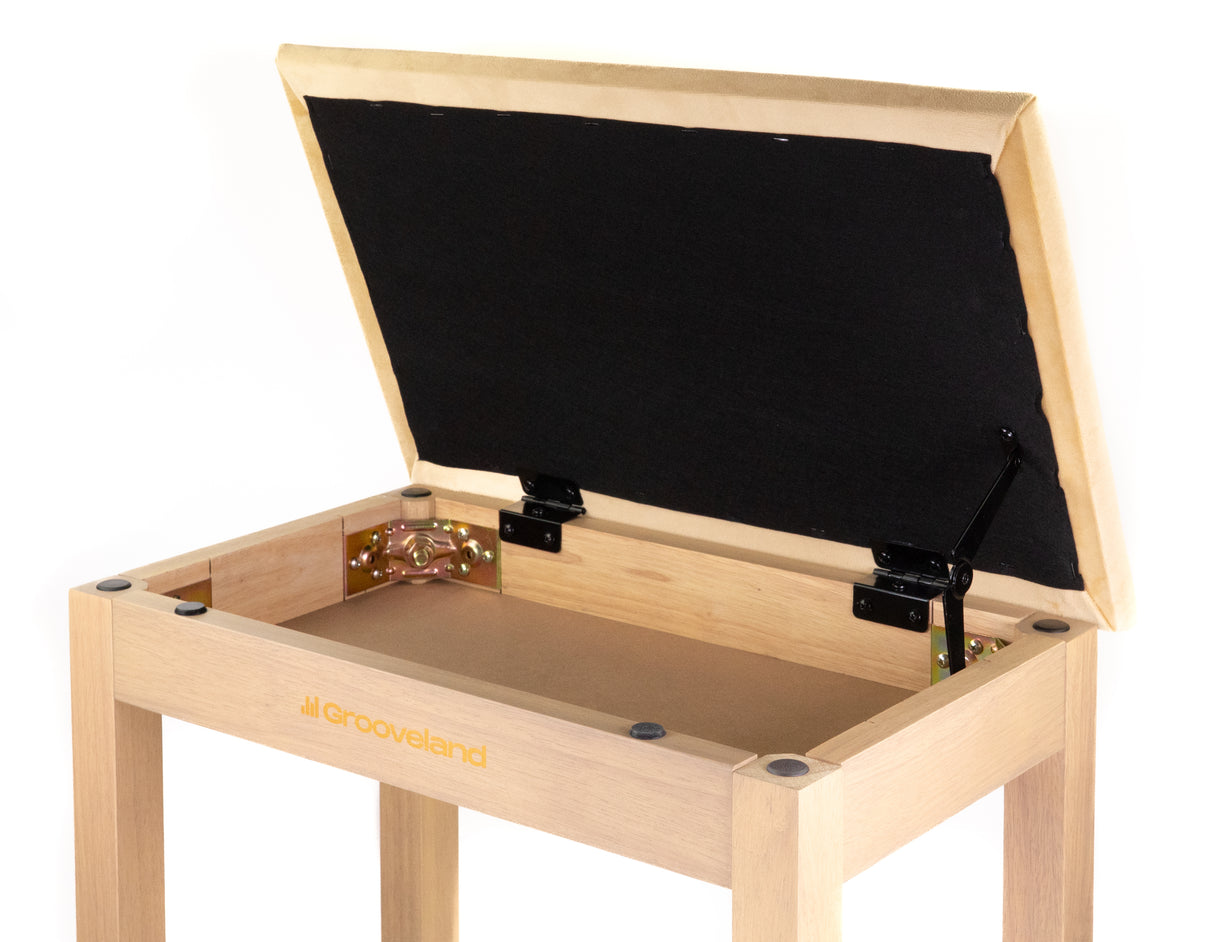 Grooveland KB150 Banco para piano (Madera/Beige)