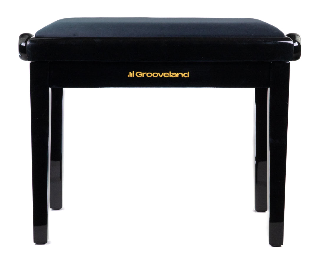 Grooveland KB200 Banco de piano (Negro Brillante)