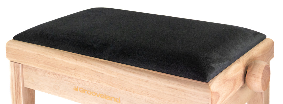 Grooveland KB250 Banco para piano (Madera/Negro)