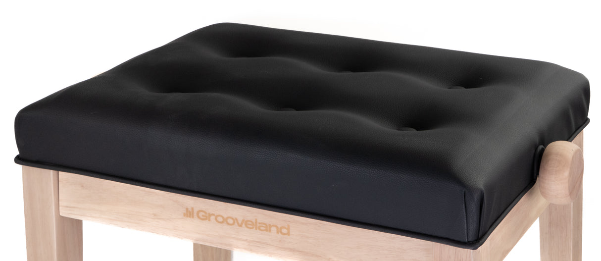 Grooveland KB300 Banco para piano (Natural/Negro)