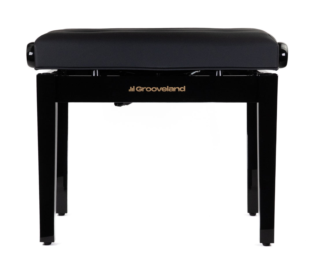 Grooveland KB400 Banco de piano Hidráulico (Negro Brillante)
