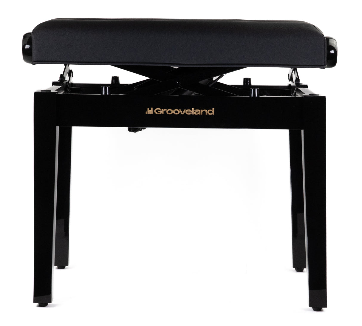 Grooveland KB400 Banco de piano Hidráulico (Negro Brillante)
