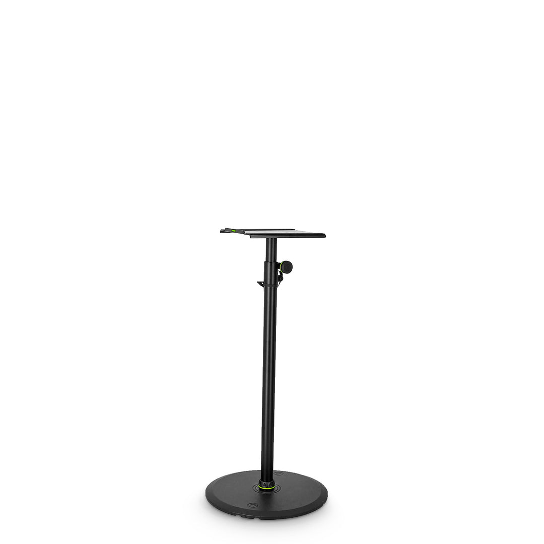 Gravity SP 3202 LR B - Soporte para monitor de estudio con base redonda grande