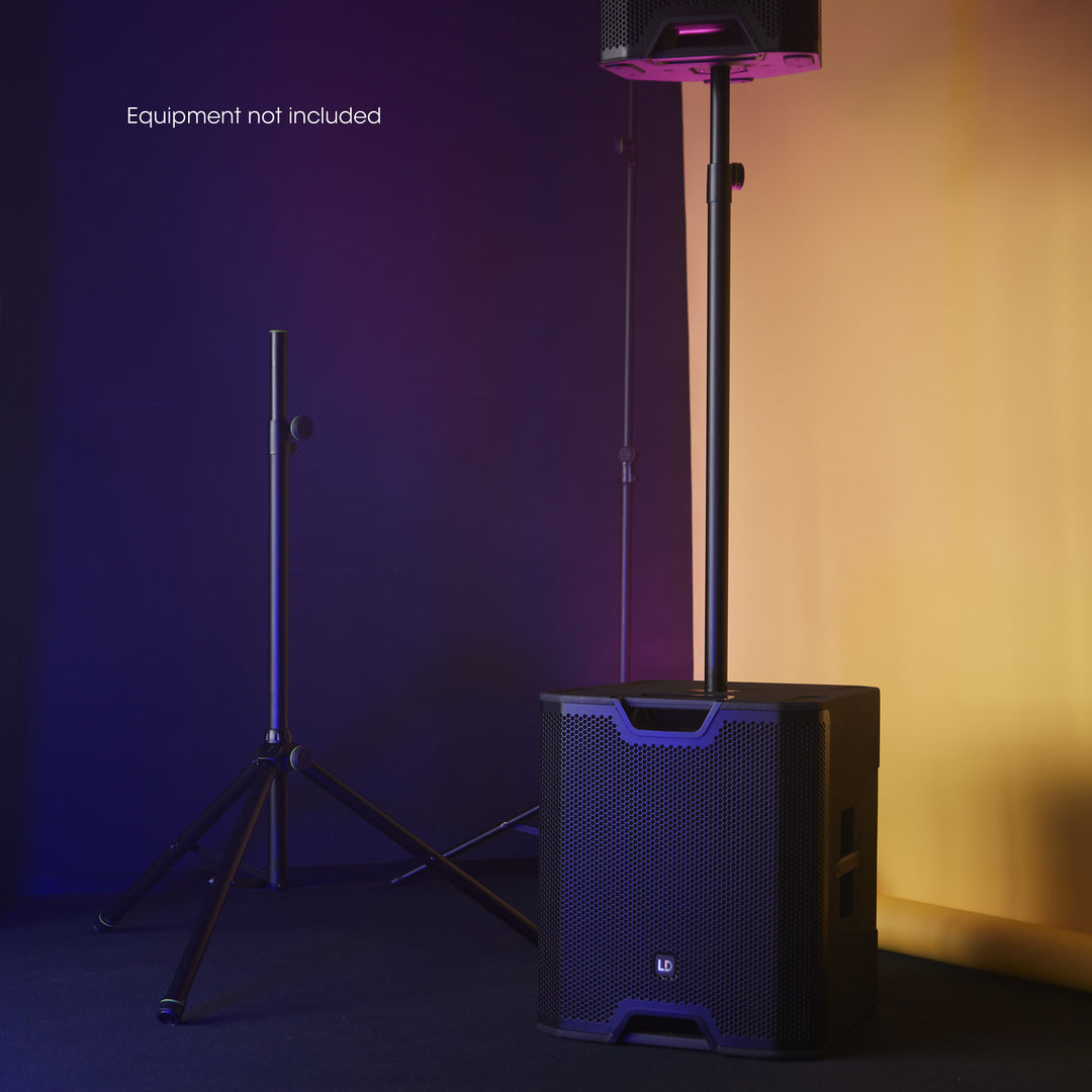 Gravity SP 5211 GS B - soporte de altavoz con muelle de gas de 35 mm, aluminio, negro